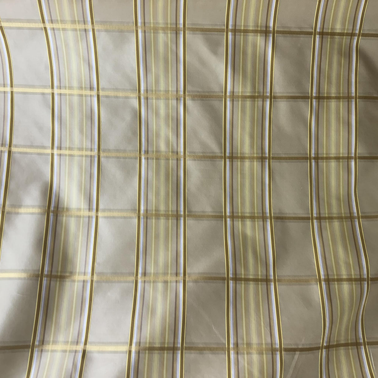 Tyler Silk Fabric - Multi-Colored Stripe Square, 54" Width (1 Yard)