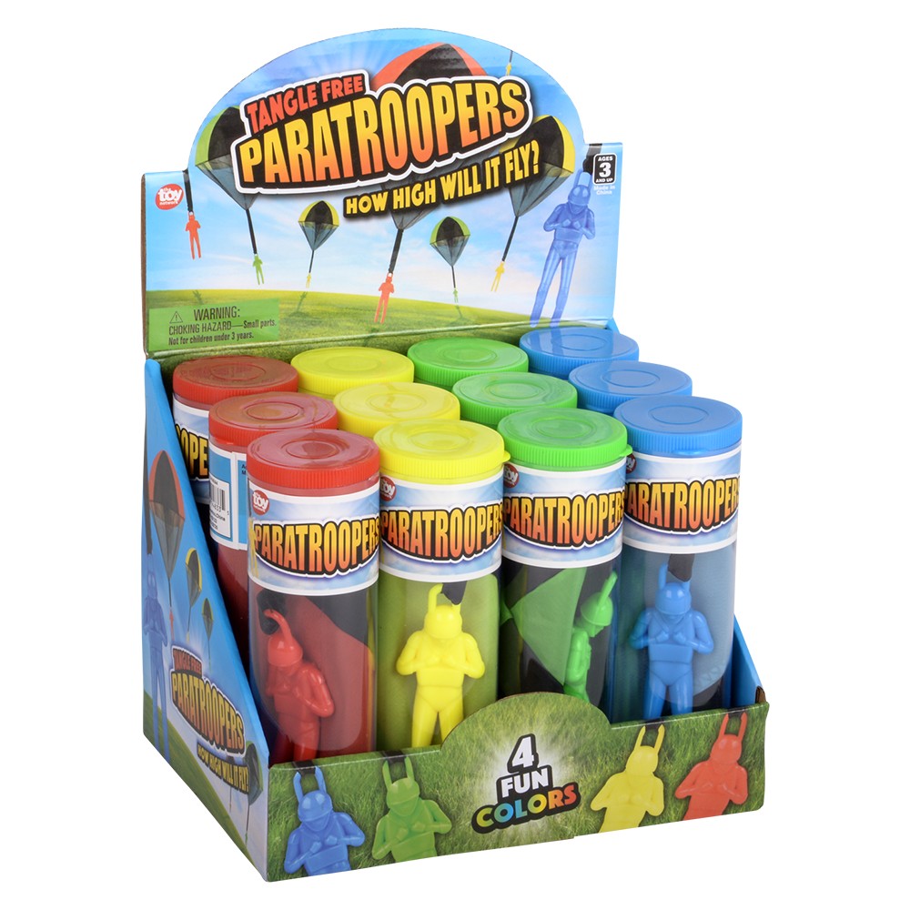 Paratrooper Toy 4" (12 Pc Display)