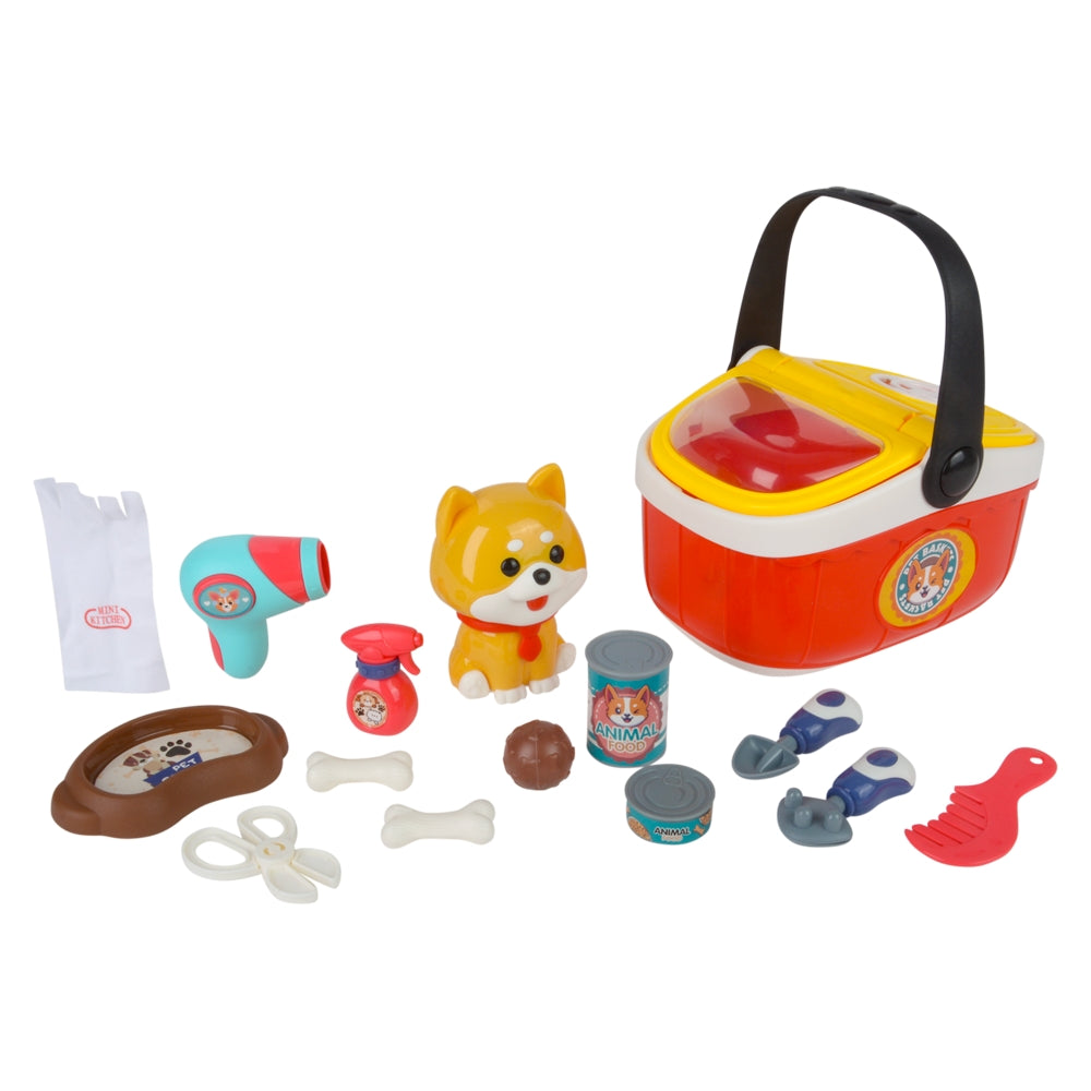 Pet Corgi Basket Playset (16 Pc)