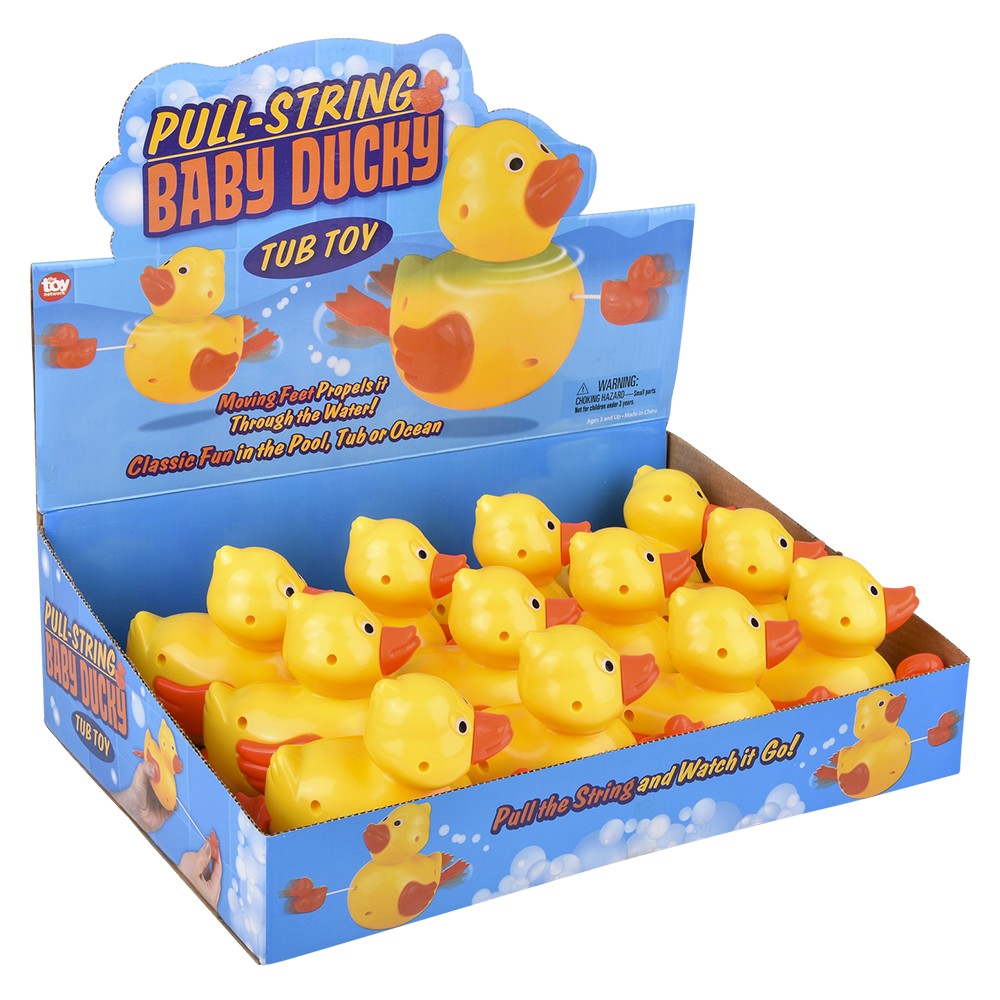 Ducky Bath Toy 6" Pull-String (1 DSP)