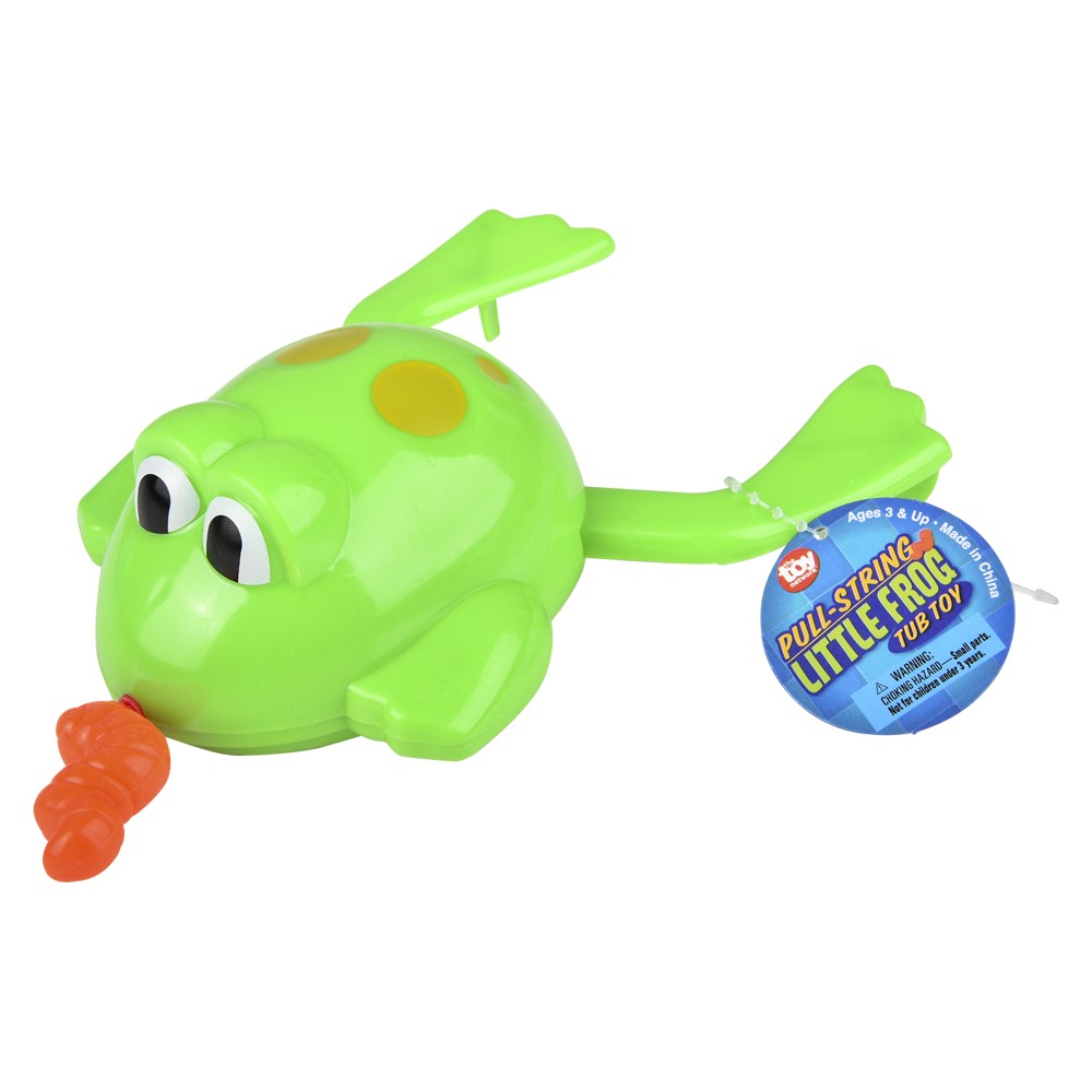 Pull-String Frog Bath Toy (12 Pc Display)