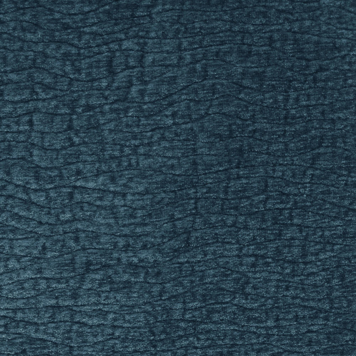 Tyson Embossed Animal Skin Chenille Fabric - Wave Embossed Texture, 55" Width (1 Yard)