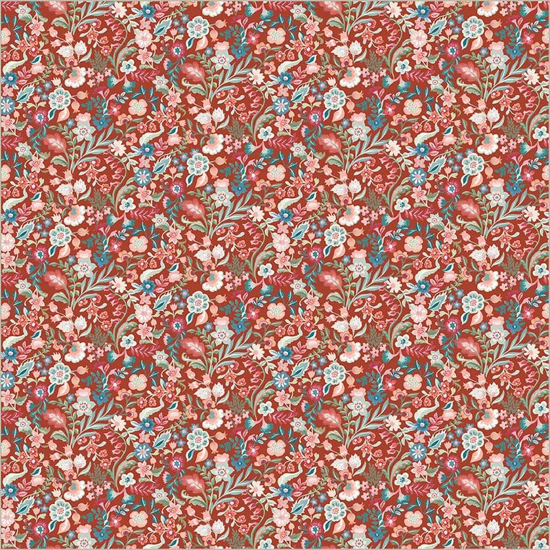 Cotton Print Tapestry Delicate Ruby 43/44 Fabric