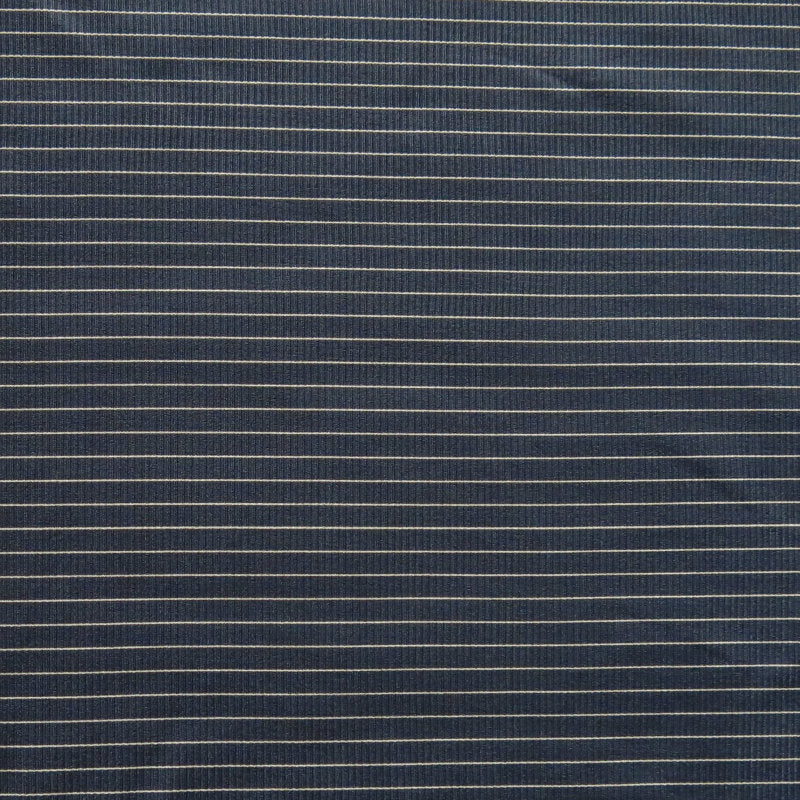 Swim Knit Taupe Micro Mini Stripe on Black Nylon Spandex Ribbed Fabric