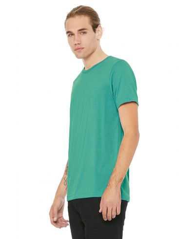 Bella Canvas 3001 Airlume Combed And Ring-Spun Cotton Fabric - Teal, Crewneck, Short Sleeve (1 Piece)