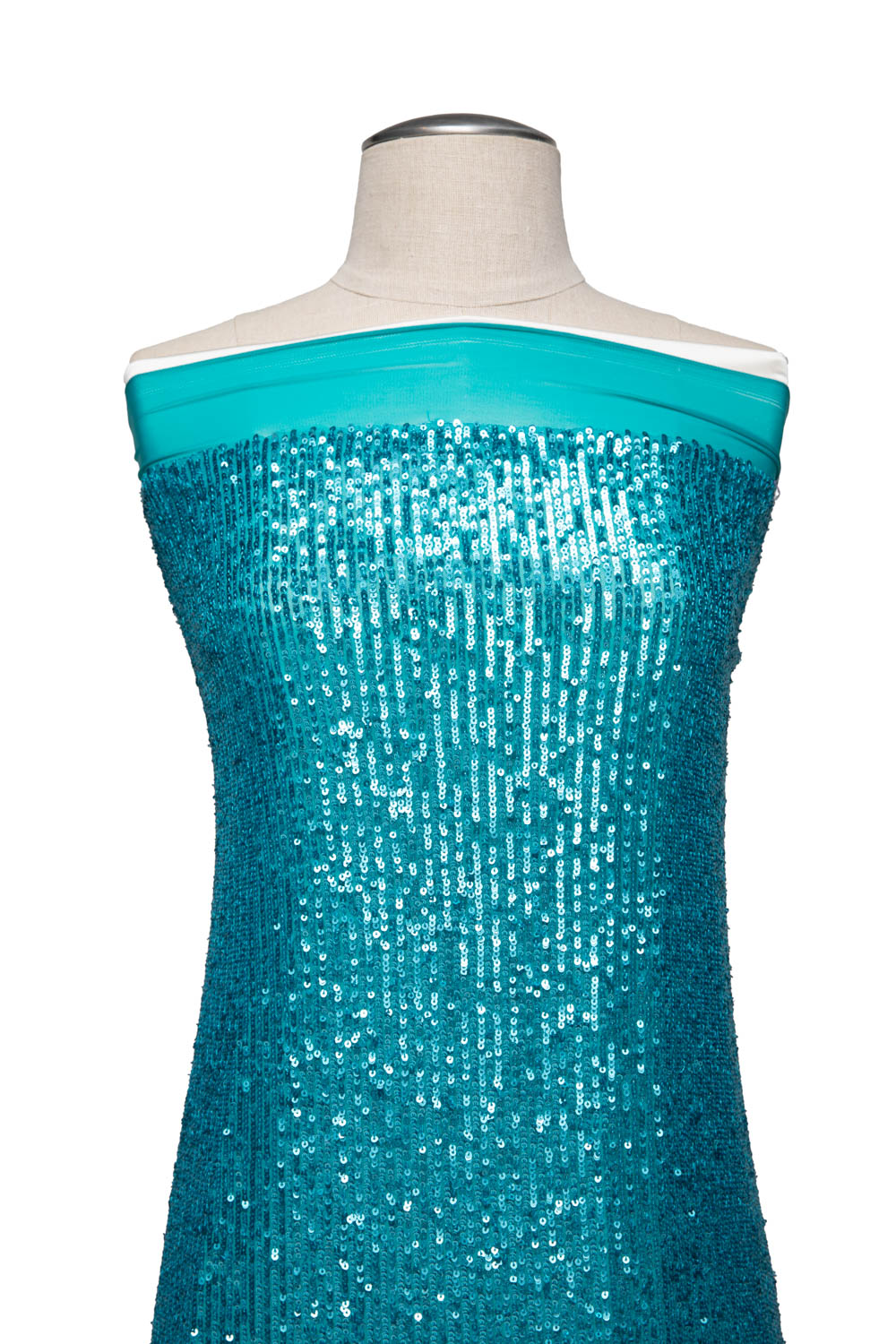 1 Yard Embroidered Tulle Lace Fabric with Sequins, 46/48" Wide, Elegant Bridal & Evening Wear Material