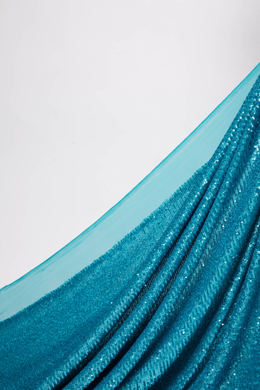 1 Yard Sparkling Embroidered Tulle Lace Fabric with Sequins 46/48" Wide