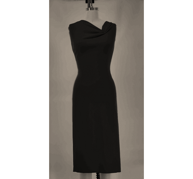 Techno Crepe Polyester Spandex Fabric - Black, 58/60" Width