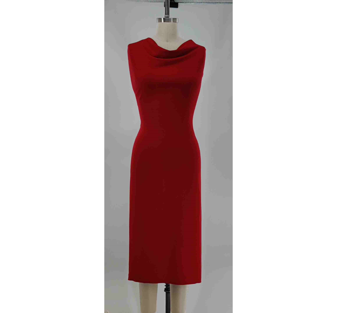 Techno Crepe Ruby Polyester Spandex Fabric - Ruby Red, 58/60" Width