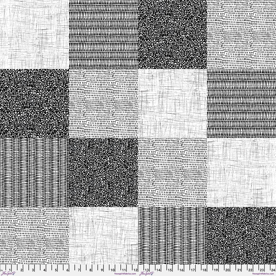 Cotton Print Textures Monochrome 44/45 Fabric