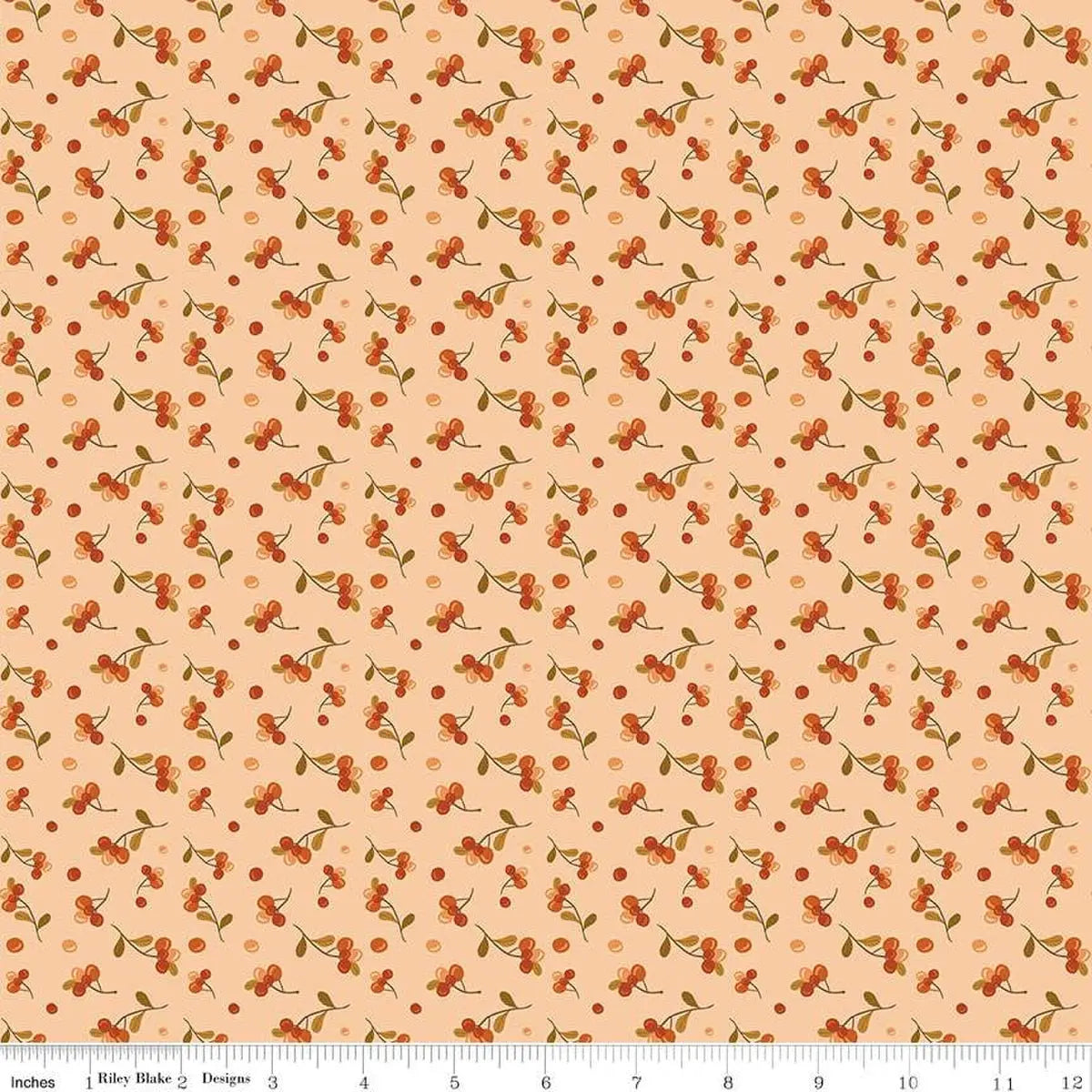 Cotton Fabric The Awe of Autumn Bittersweet Blush 43/44"