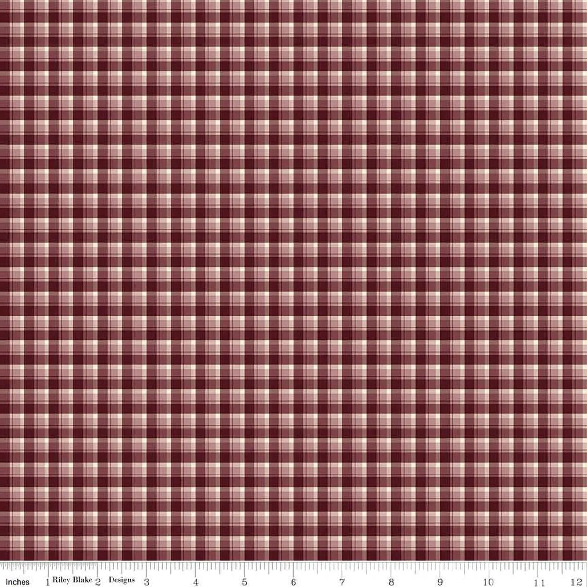 Cotton Plaid Fabric Purple 43/44 The Awe of Autumn