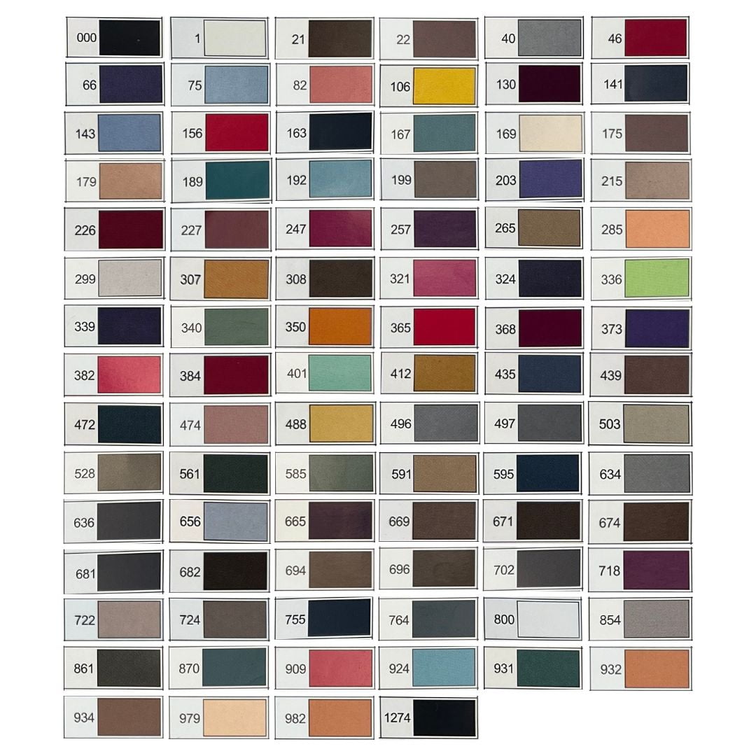 Gutermann Mara 30 Tex 100 Polyester Thread - Buttonhole & Topstitch, Multiple Colors, 328 Yards (Box Of 10)