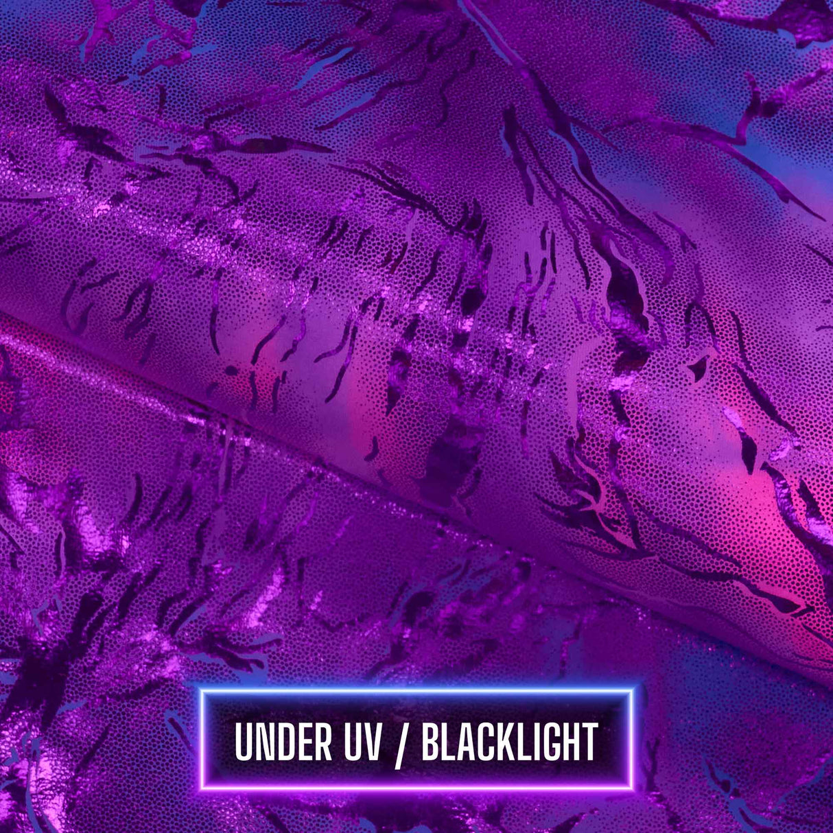 Hologram Spandex Tie Dye Thunder Fabric