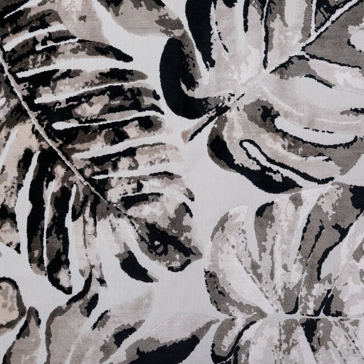 Cut Velvet Upholstery Fabric Tika Tropical Pattern by the Yard