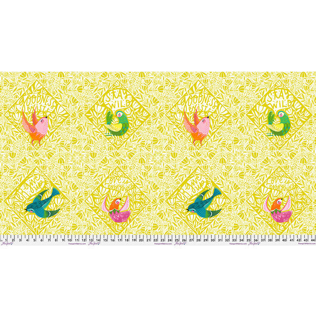 Cotton Print Fabric Tile What the Birds Said 44/45"
