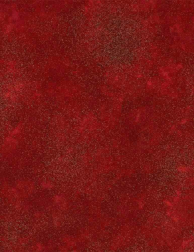 Quilting Cotton Timeless Treasures Deck the Halls Metallic Christmas Red