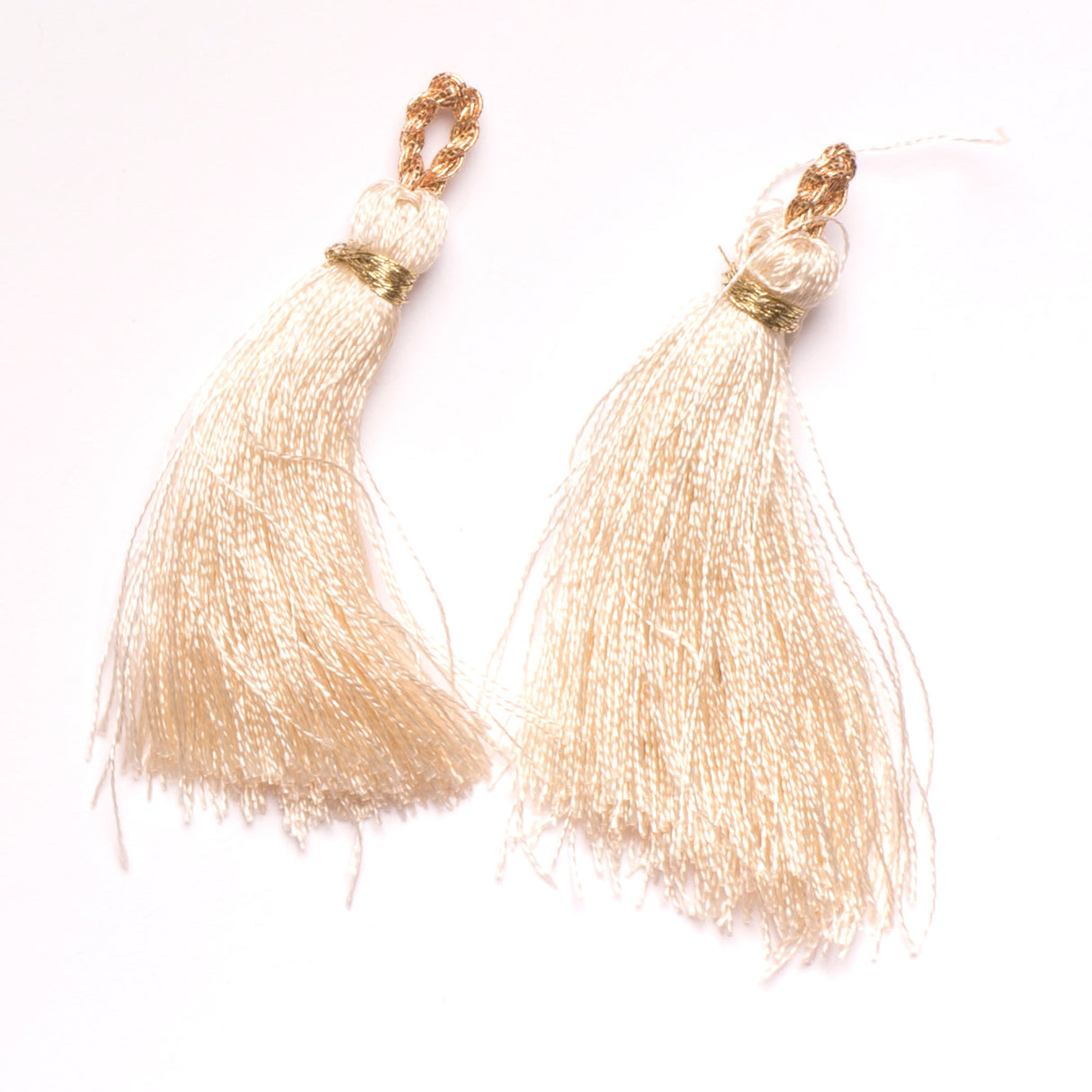 Tassel Piece Peach Tiered 1.50"