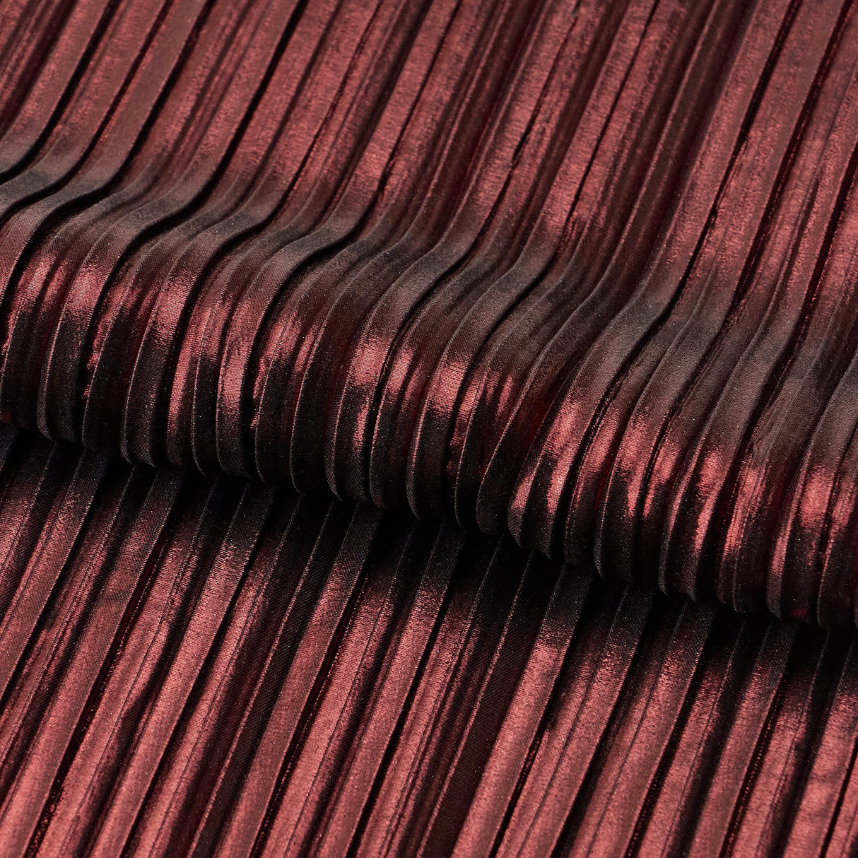 Pleated Polyester Fabric Titanium