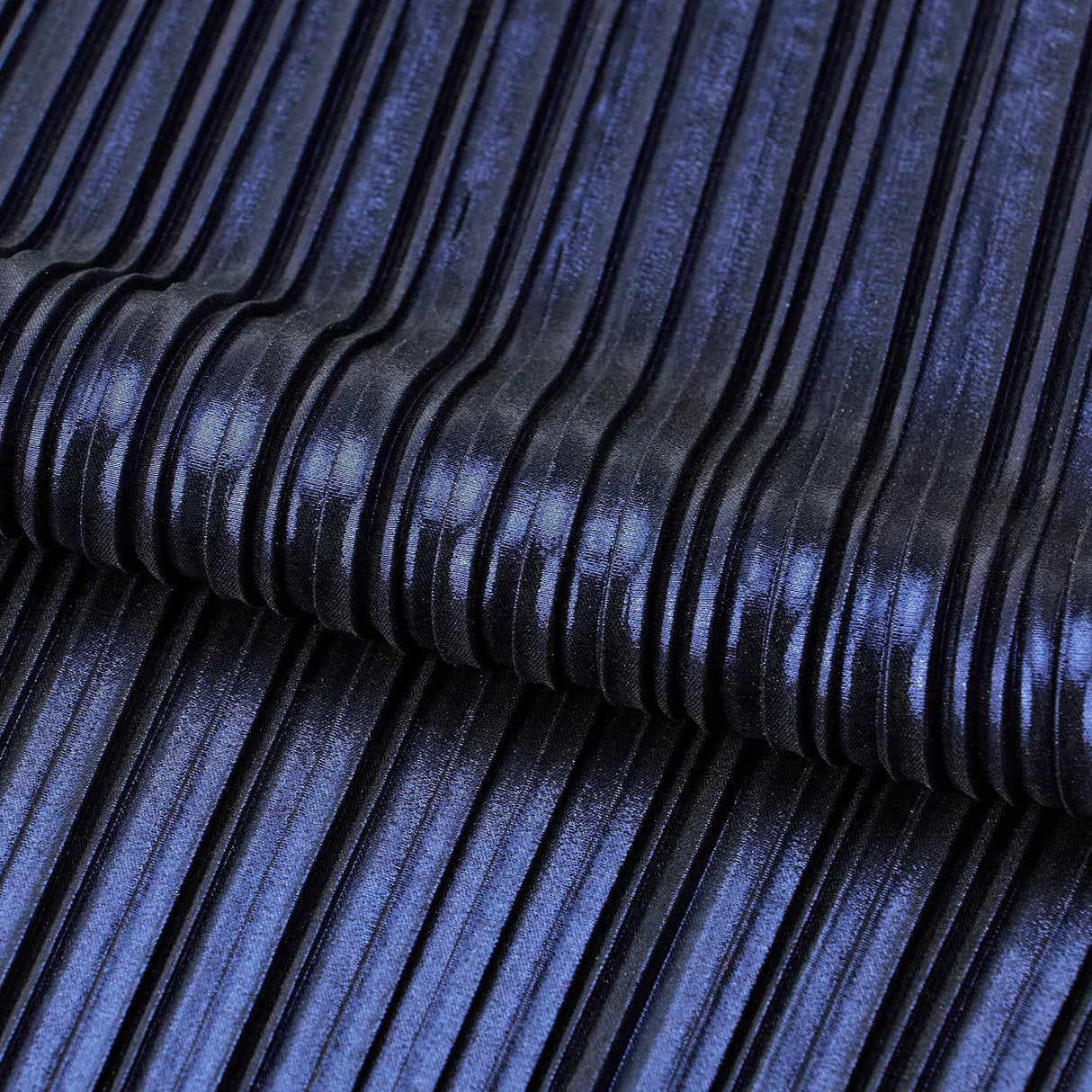 Pleated Polyester Fabric Titanium