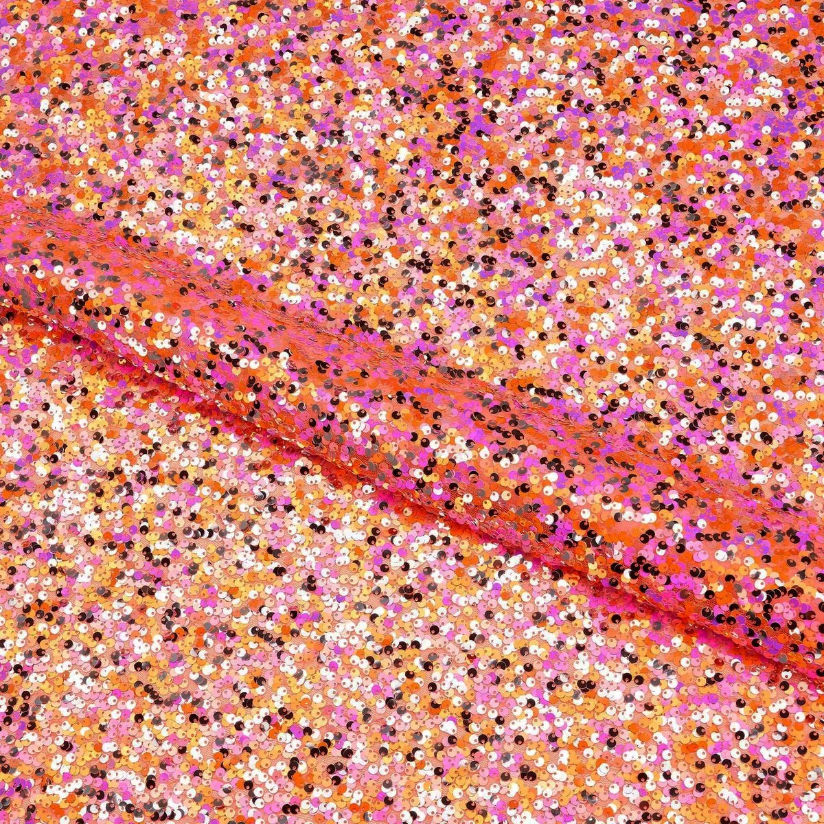 Mesh Sequin Fabric Bright Blue