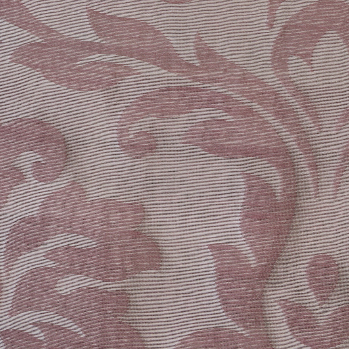 Linen Blend Damask Drapery Curtain 110" Venetian
