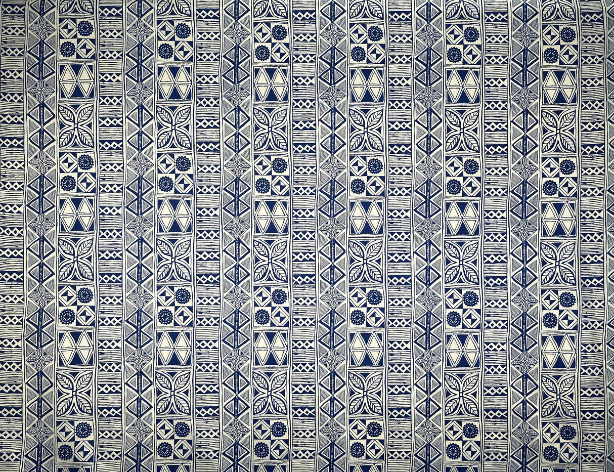 Polyester Tapa Print Fabric Polynesian Traditional
