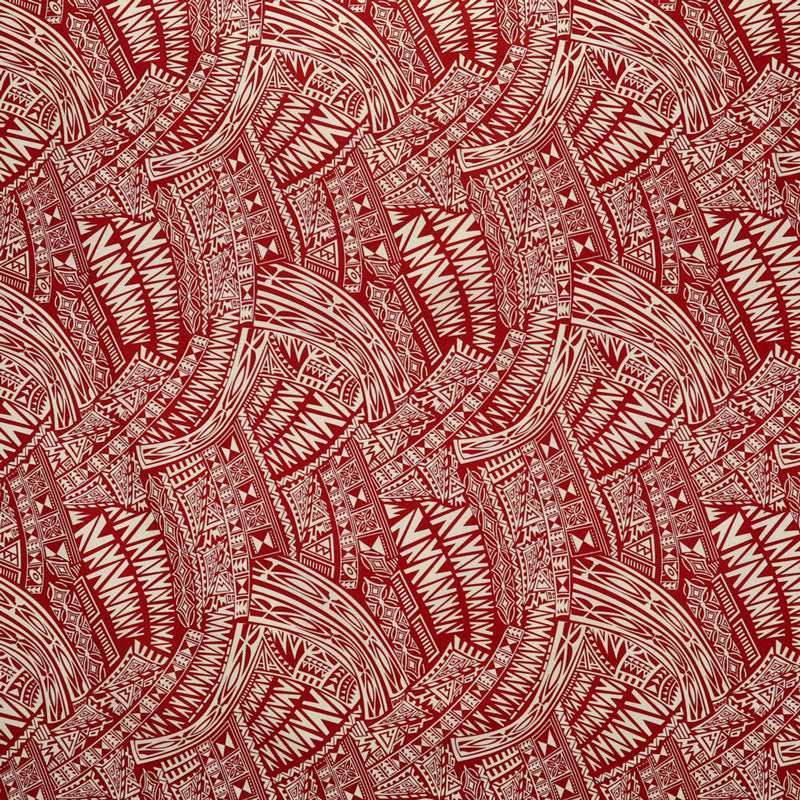 Cotton Polynesian Tattoo Fabric Light Barkcloth