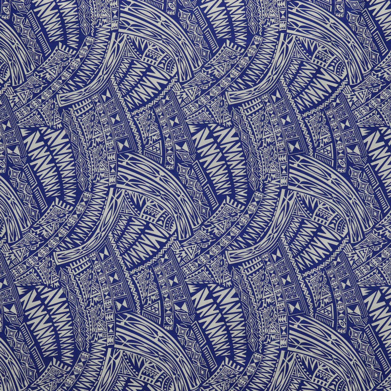 Cotton Polynesian Tattoo Fabric Light Barkcloth