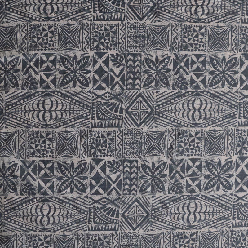 Peachskin Fabric Traditional Tongan Geometric Design