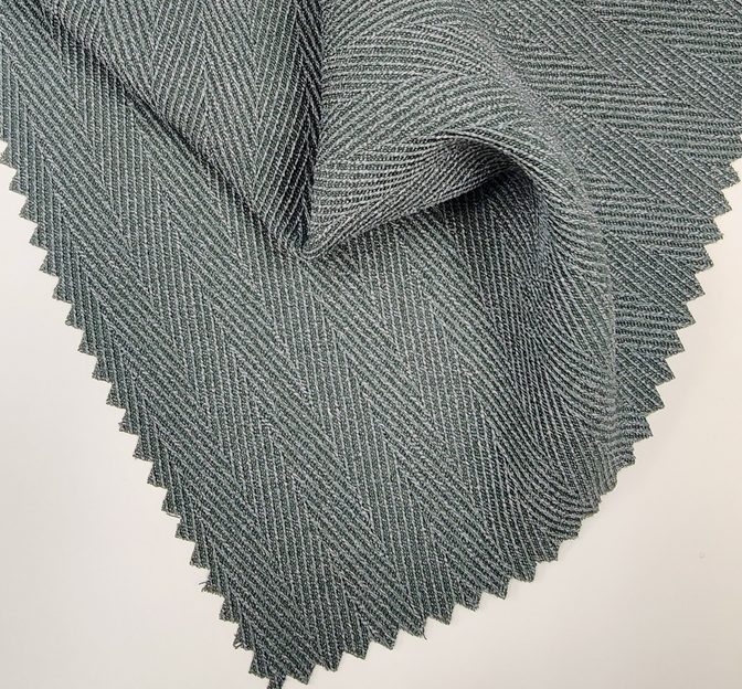 Trellis Suiting Polyester Fabric - Gray, 58/60" Width