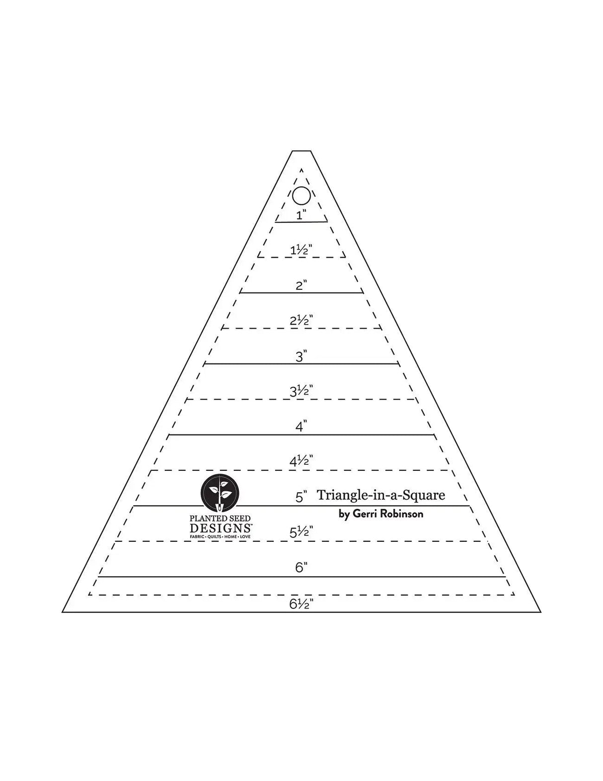 Triangle In A Square Quilting Ruler Set