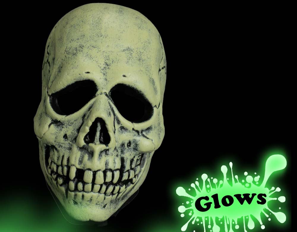 Don Post - Glowin Ghoulies - Skull Vinyl Mask