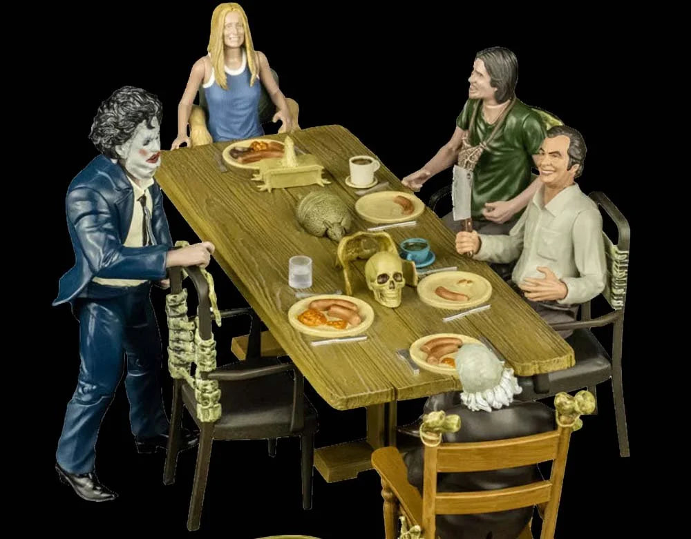 The Texas Chainsaw Massacre 1974 - 5" Action Figure Dinner Scene Playset