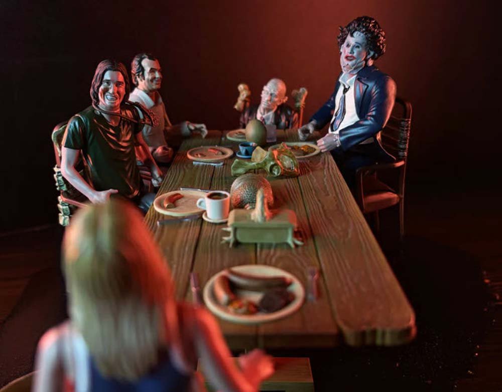 The Texas Chainsaw Massacre 1974 - 5" Action Figure Dinner Scene Playset