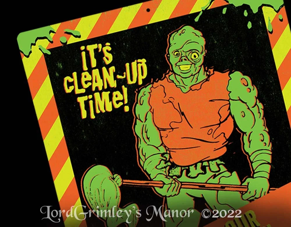 Toxic Crusaders - Don't Pollute Metal Sign