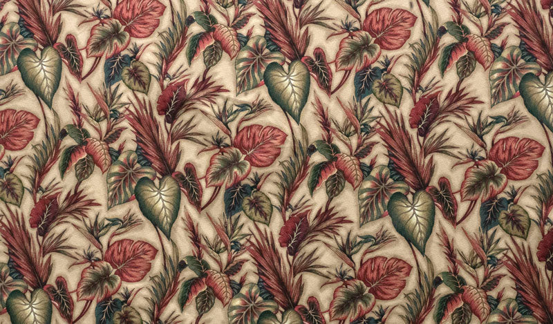 Cotton Print Tropical Garden Upholstery Fabric