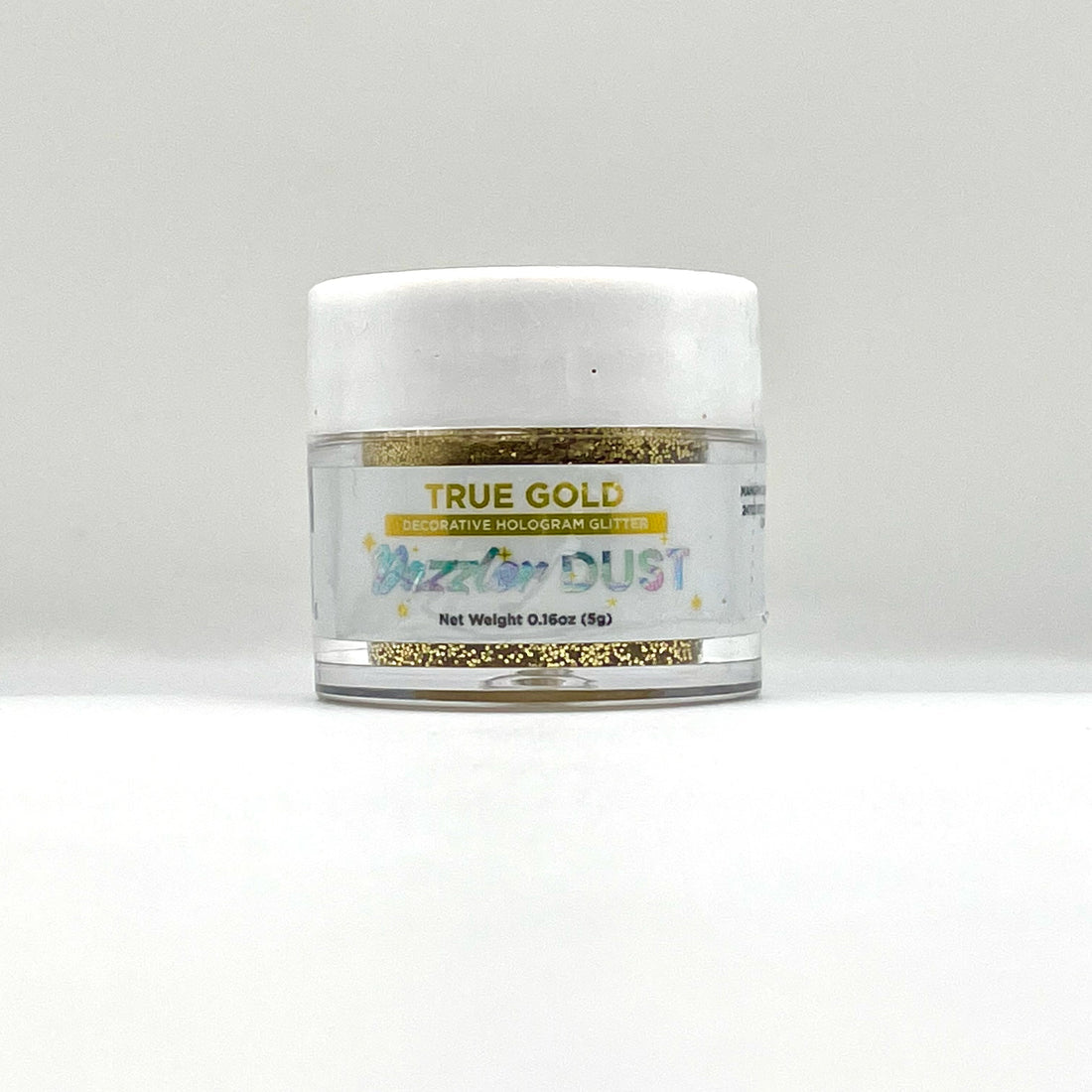 True Gold Dazzler Dust – Non-Toxic Holographic Cake Decorating Glitter (5g)