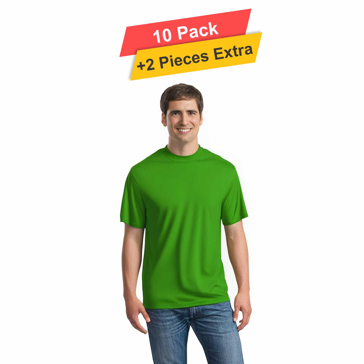 S/S Crew Neck - 10 pack - 100% polyester