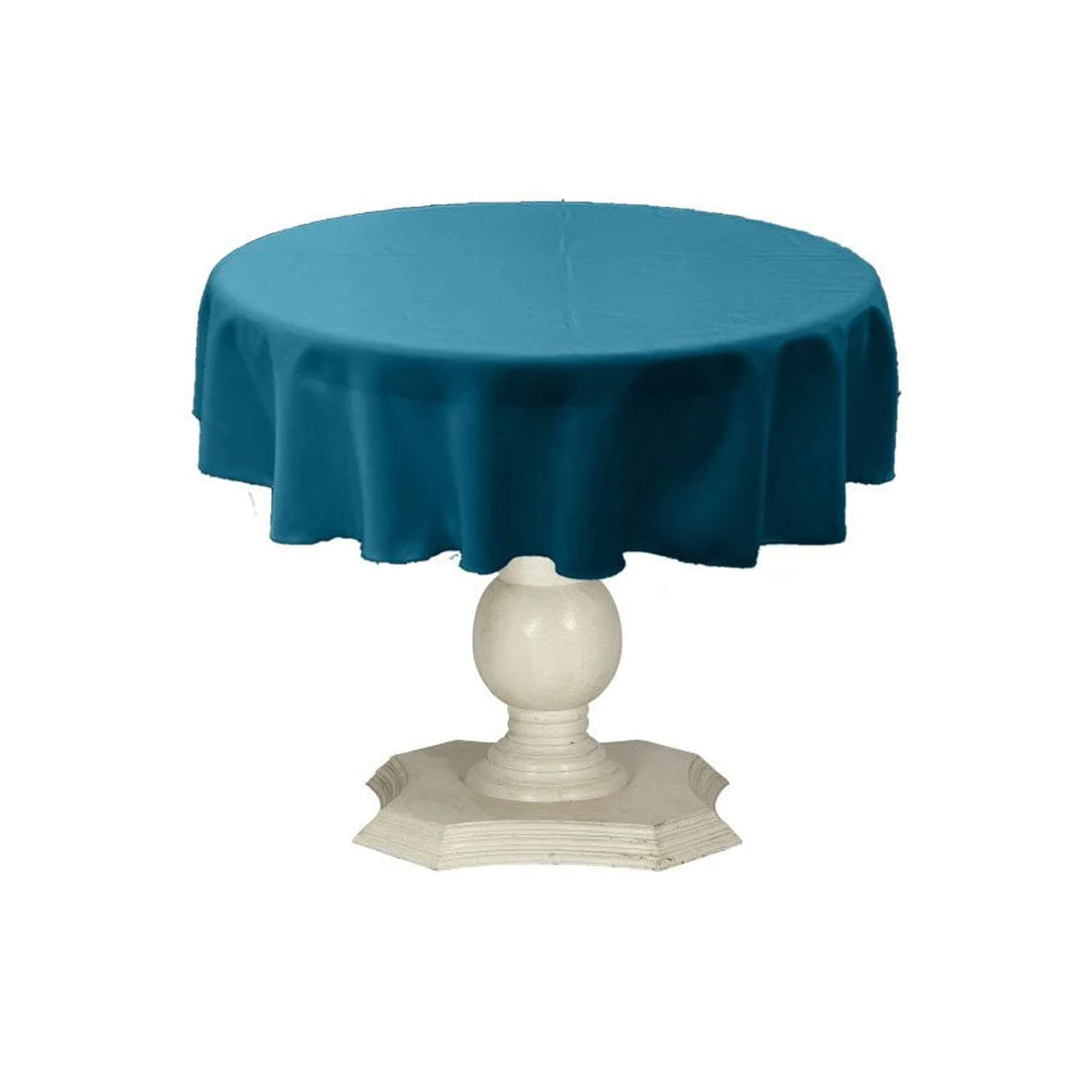 Tablecloth Dull Bridal Satin Fabric - 54" Round, Color Options (1 Piece)