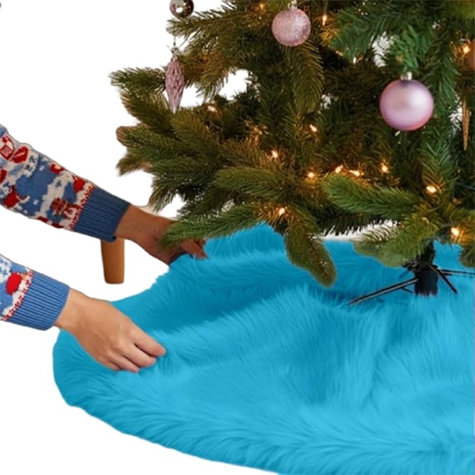 Faux Fur Christmas Tree Skirt 36 Inch