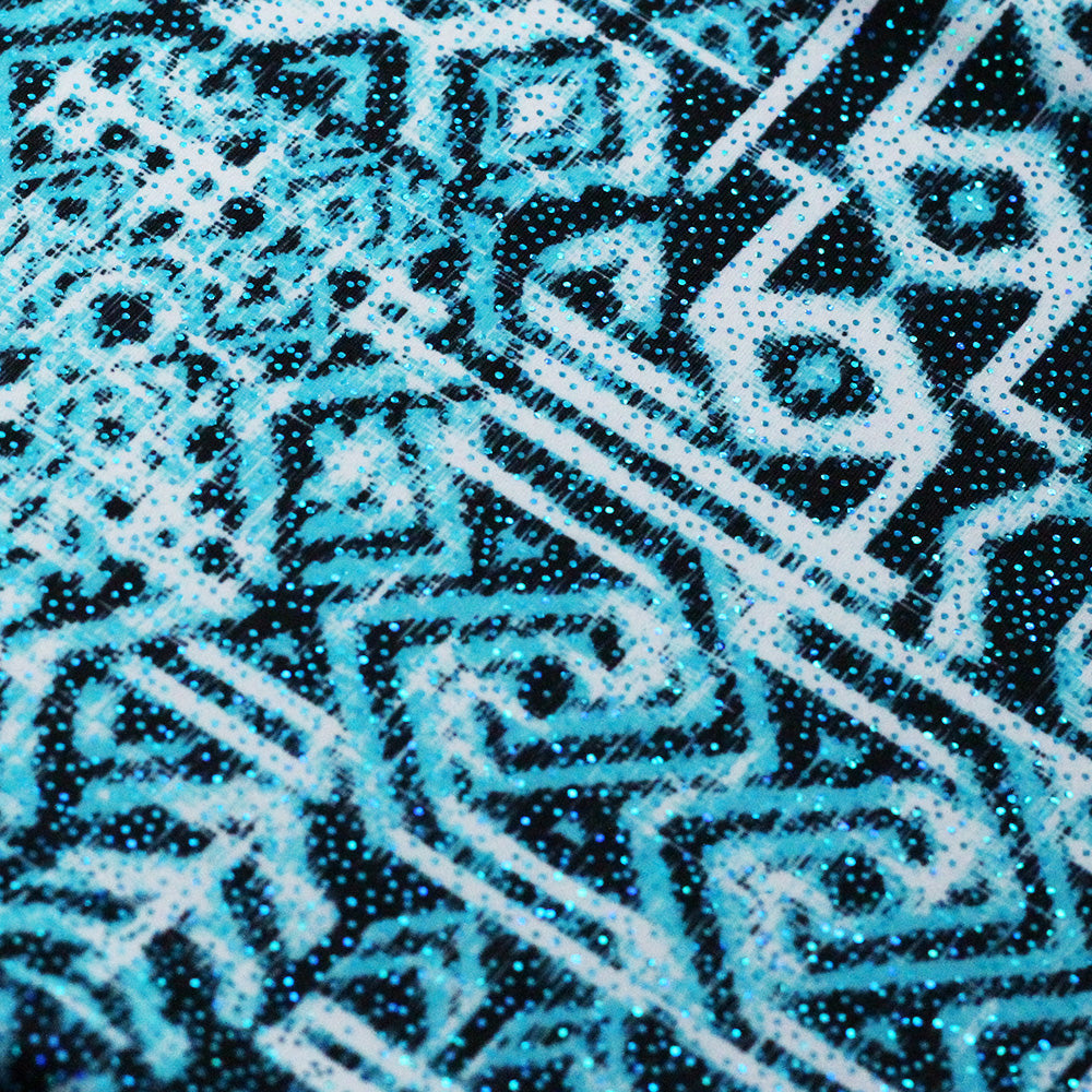 Ethnic Kat Polyester Spandex Fabric - Assorted Colors, African Tribal Print, 58/60" Width (1 Yard)
