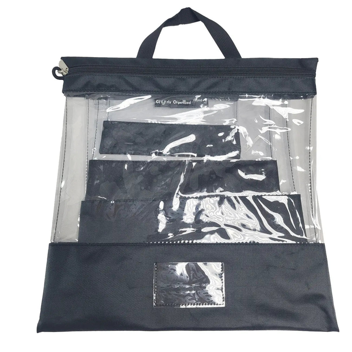 Clear Organizing Bag Black