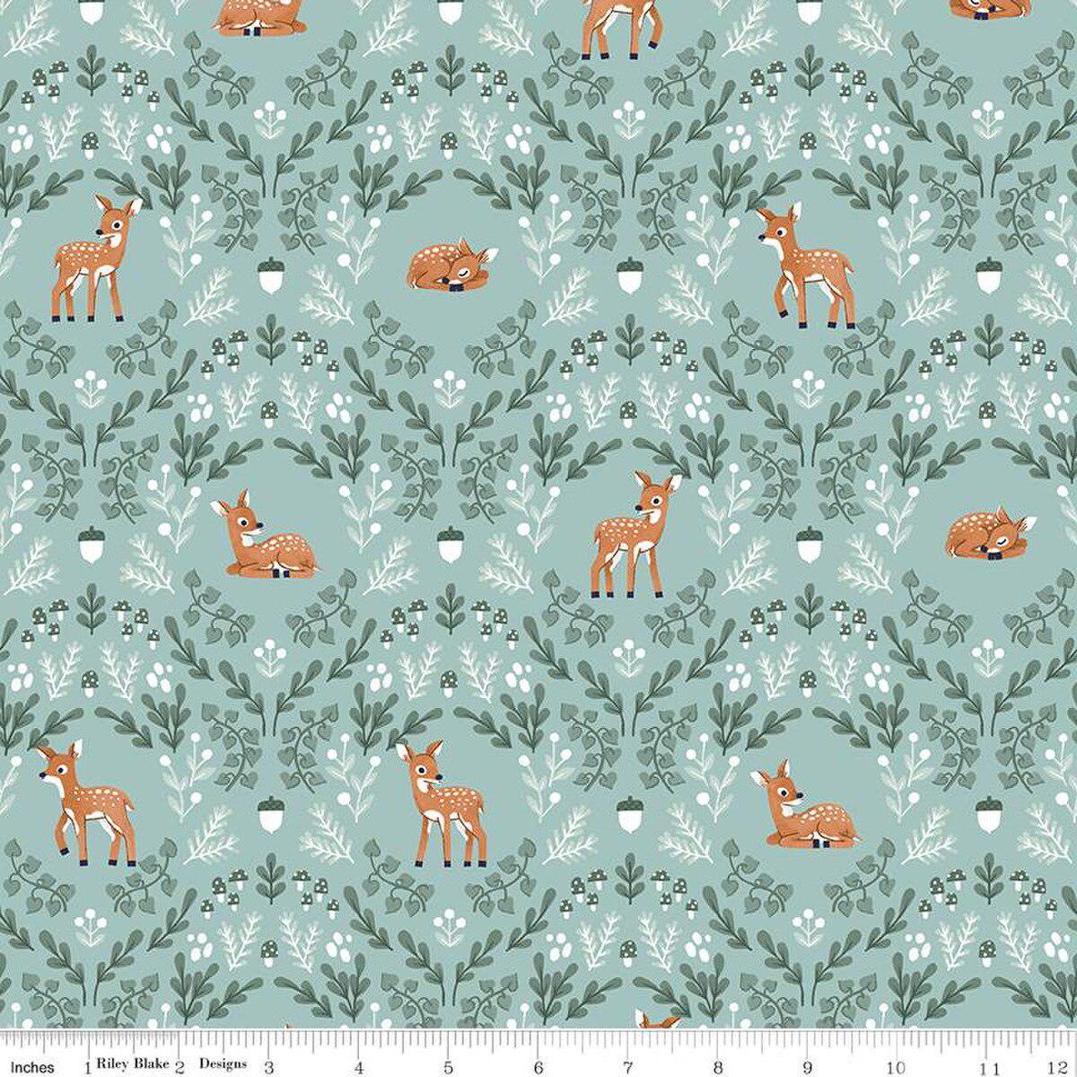Quilting Cotton Twilight Creatures Wild Fawns Songbird Riley Blake