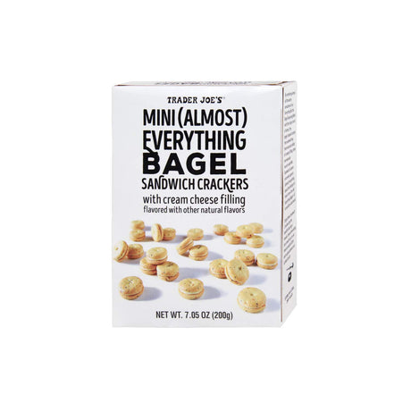 Trader Joe’s Mini Everything Bagel Sandwich Crackers 7.05 Oz