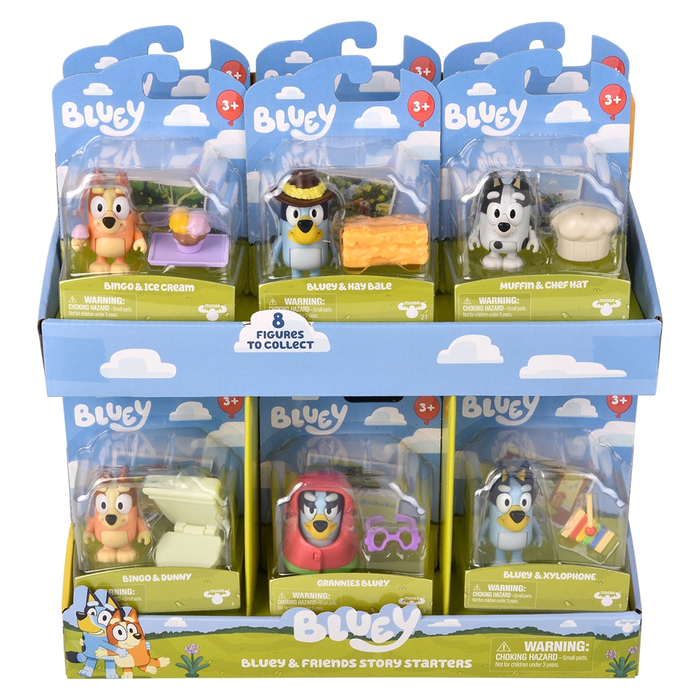Bluey Figurines Story Starter Set (12 PC Display)