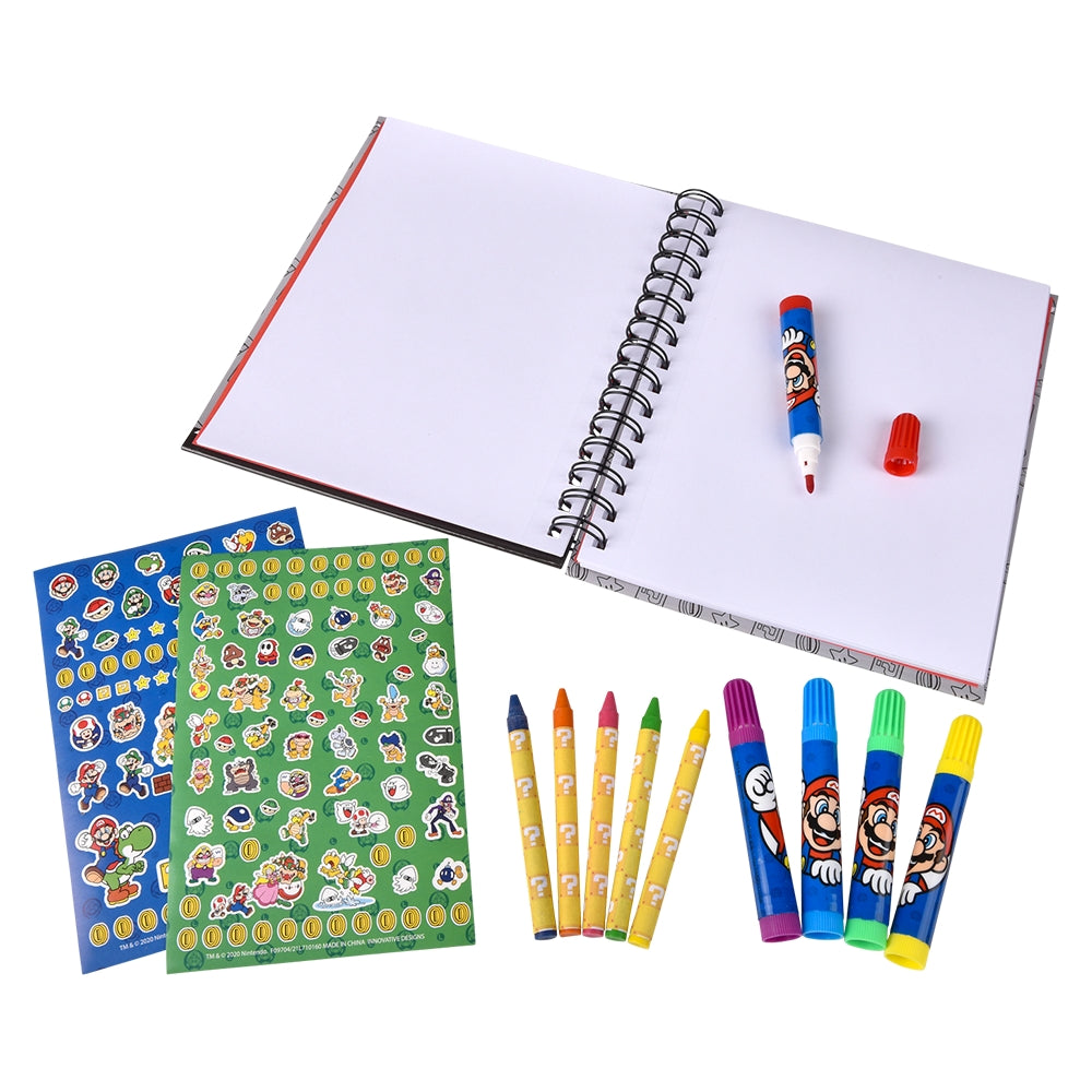 Super Mario Art Set Color And Go