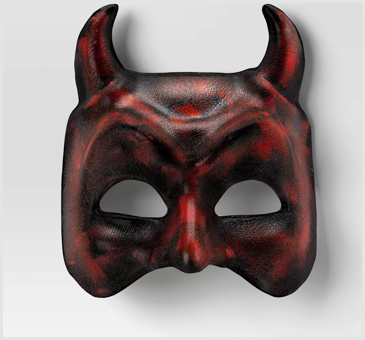 Eerie Adult Devil Halloween Mask for Spooky Celebrations Costume Events and Parties