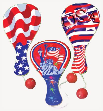 Exciting Patriotic Paddle Balls Set for 4th of July Parties Games and Summer Fun Events