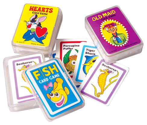 Mini Playing Cards Set with 12 Units for Children's Parties and Carnival Game Fun